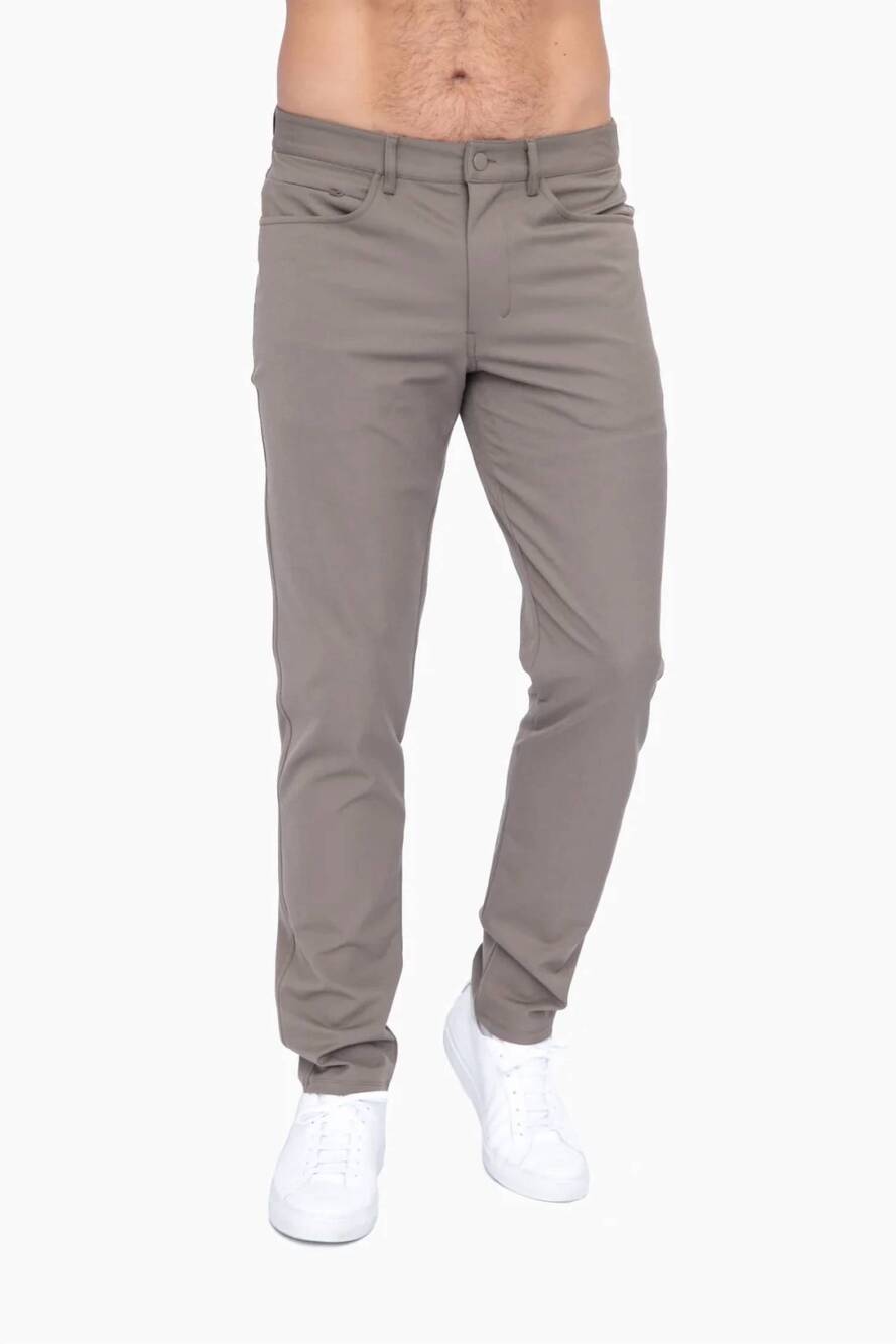 NEW MONO B men's classic golf pants in olive